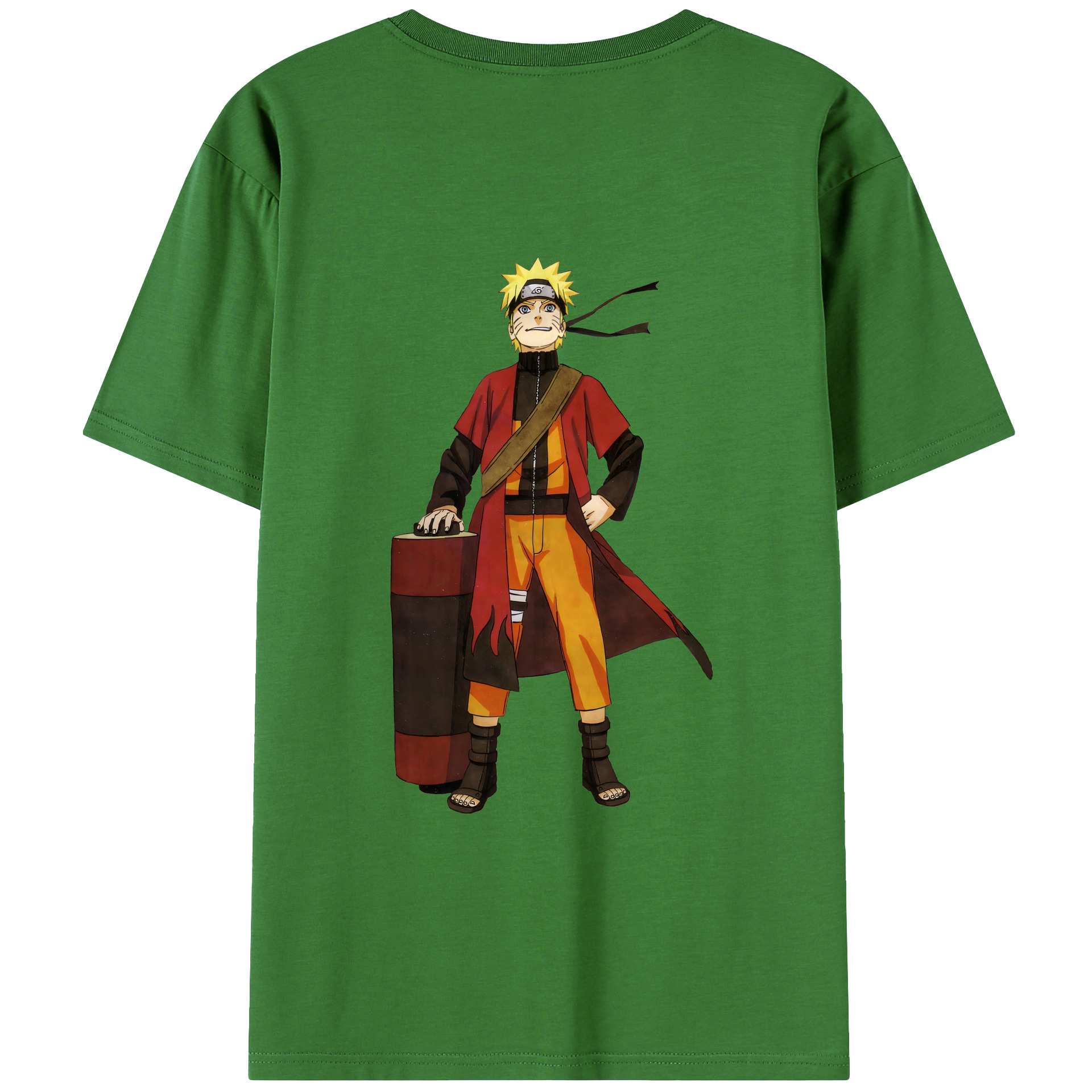 （画像用） NARUTO -ナルト- うずまき ナルト Uzumaki Naruto レディース半袖Tシャツ(バックプリント)